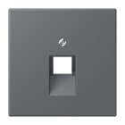 JUNG - Abdeckung für IAE/UAE-Anschlussdosen 1 x 8-polig, Serie LS, gris foncé 31