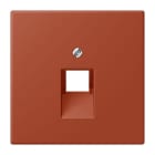JUNG - Abdeckung für IAE/UAE-Anschlussdosen 1 x 8-polig, Serie LS, l'ocre rouge