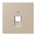 JUNG - Abdeckung für IAE/UAE Dosen 1 x 8-polig, Serie LS, ombre naturelle claire