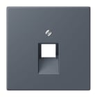 JUNG - Abdeckung für IAE/UAE-Anschlussdosen 1 x 8-polig, Serie LS, gris fonce 59