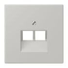 JUNG - Abdeckung für IAE/UAE-Anschlussdosen 2 x 8-polig, Serie LS, gris clair 31
