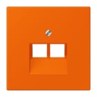 JUNG - Abdeckung für IAE/UAE-Anschlussdosen 2 x 8-polig, Serie LS, orange