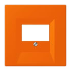 JUNG - Abdeckung für TAE-Anschlussdosen, Thermoplast lackiert, Serie LS, orange