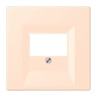 JUNG - Abdeckung für TAE-Anschlussdosen, Thermoplast lackiert, Serie LS, rose pâle