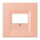 JUNG - Abdeckung für TAE-Anschlussdosen, Thermoplast lackiert, Serie LS, rose clair