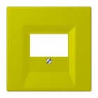 JUNG - Abdeckung für TAE-Anschlussdosen, Thermoplast lackiert, Serie LS, vert olive vif