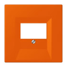 JUNG - Abdeckung für TAE-Anschlussdosen, Thermoplast lackiert, Serie LS, orange vif