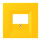 JUNG - Abdeckung für TAE-Anschlussdosen, Thermoplast lackiert, Serie LS, le jaune vif