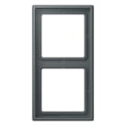 JUNG - Rahmen, 2-fach, LS 990, gris foncé 31