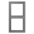 JUNG - Rahmen, 2-fach, LS 990, gris 31