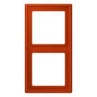 JUNG - Rahmen, 2-fach, LS 990, rouge vermillon 59