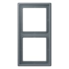 JUNG - Rahmen, 2-fach, LS 990, gris 59