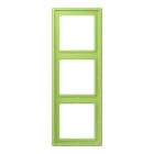 JUNG - Rahmen, 3-fach, LS 990, vert clair