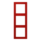 JUNG - Rahmen, 3-fach, LS 990, rouge vermillon 31