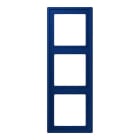 JUNG - Rahmen, 3-fach, LS 990, bleu outremer foncé