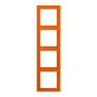 JUNG - Rahmen, 4-fach, LE CORBUSIER, orange