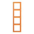 JUNG - Rahmen, 4-fach, LE CORBUSIER, orange clair