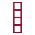 JUNG - Rahmen, 4-fach, LE CORBUSIER, rouge carmin