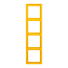 JUNG - Rahmen, 4-fach, LE CORBUSIER, le jaune vif
