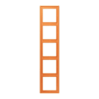 JUNG - Rahmen, 5-fach, LE CORBUSIER, orange clair