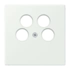 JUNG - Abdeckung für 4-Loch SAT-TV-Steckdose (Ankaro), Serie LS, outremer gris