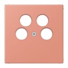 JUNG - Abdeckung für 4-Loch SAT-TV-Steckdose (Ankaro), Serie LS, l'ocre rouge moyen