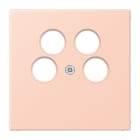 JUNG - Abdeckung für 4-Loch SAT-TV-Steckdose (Ankaro), Serie LS, l'ocre rouge clair