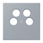 JUNG - Abdeckung für 4-Loch SAT-TV-Steckdose (Ankaro), Serie LS, gris clair 59