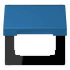 JUNG - Klappdeckel mit Rückstellfeder, Thermoplast lackiert, Serie LS, bleu céruléen 31