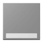 JUNG - Wippe 1fach, mit Schriftfeld, Serie LS, gris 31