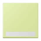 JUNG - Wippe 1fach, mit Schriftfeld, Serie LS, vert jaune clair