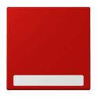 JUNG - Wippe 1fach, mit Schriftfeld, Serie LS, rouge vermillon 31