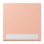 JUNG - Wippe 1fach, mit Schriftfeld, Serie LS, rose clair