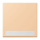 JUNG - Wippe 1fach, mit Schriftfeld, Serie LS, terre sienne claire 31