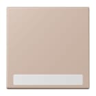 JUNG - Wippe 1fach, mit Schriftfeld, Serie LS, ombre brûlée claire