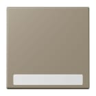 JUNG - Wippe 1fach, mit Schriftfeld, Serie LS, ombre naturelle moyenne
