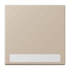 JUNG - Wippe 1fach, mit Schriftfeld, Serie LS, ombre naturelle claire