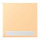 JUNG - Wippe 1fach, mit Schriftfeld, Serie LS, terre sienne claire 59