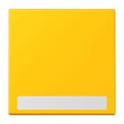 JUNG - Wippe 1fach, mit Schriftfeld, Serie LS, le jaune vif