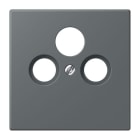 JUNG - Abdeckung für Universal-Sat/BK-Dosen, Serie LS, gris foncé 31