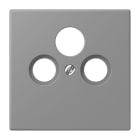 JUNG - Abdeckung für Universal-Sat/BK-Dosen, Thermoplast lackiert, Serie LS, gris 31