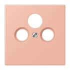 JUNG - Abdeckung für Universal-Sat/BK-Dosen, Thermoplast lackiert, Serie LS, rose clair