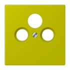 JUNG - Abdeckung für Universal-Sat/BK-Dosen, Serie LS, vert olive vif