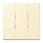 JUNG - Wippe 3fach, Thermoplast lackiert, Serie LS, blanc