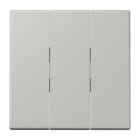 JUNG - Wippe 3fach, Thermoplast lackiert, Serie LS, gris clair 31