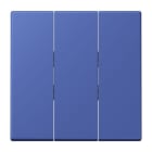 JUNG - Wippe 3fach, Thermoplast lackiert, Serie LS, bleu outremer 31