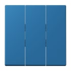 JUNG - Wippe 3fach, Thermoplast lackiert, Serie LS, bleu céruléen 31
