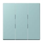 JUNG - Wippe 3fach, Thermoplast lackiert, Serie LS, céruléen clair