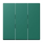 JUNG - Wippe 3fach, Thermoplast lackiert, Serie LS, vert anglais