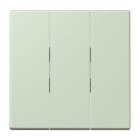 JUNG - Wippe 3fach, Thermoplast lackiert, Serie LS, vert anglâis pale